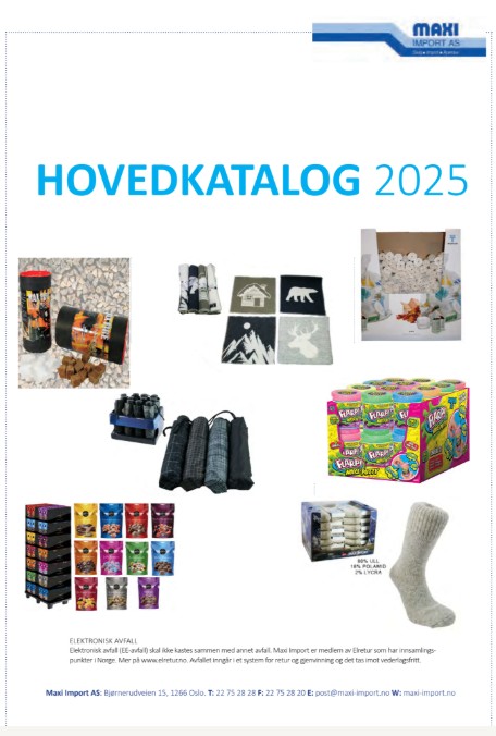 Featured image for “Hovedkatalogen er oppdatert med nye varer”